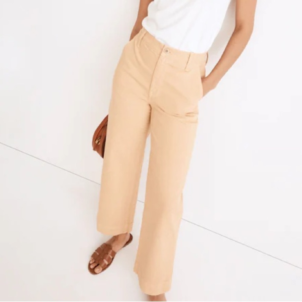 Madewell The Perfect Vintage Wide-Leg Pant Desert Dune Size 23